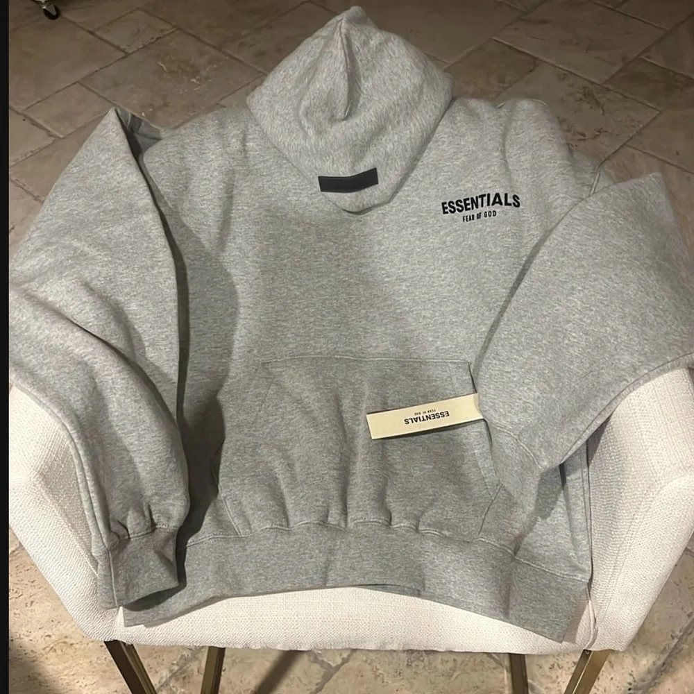 Fear of God Essentials Gray Hoodie - Picture 1 of 6